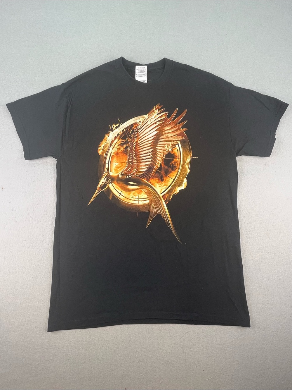 Rare Hunger Games Mockingjay Shirt Mens M Black 2013 Promotional Carmike Cinemas